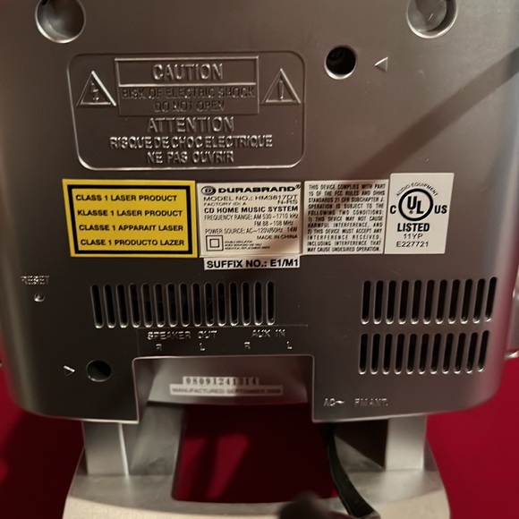 Durabrand radio/CD player - Picture 6 of 6